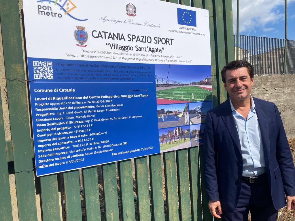 07c29dfe-e89c-4ce5-b6b8-7e51de9a0652 Catania Spazio e Sport, Trantino e Parisi consegnano il nuovo Polo sportivo di villaggio Sant’Agata