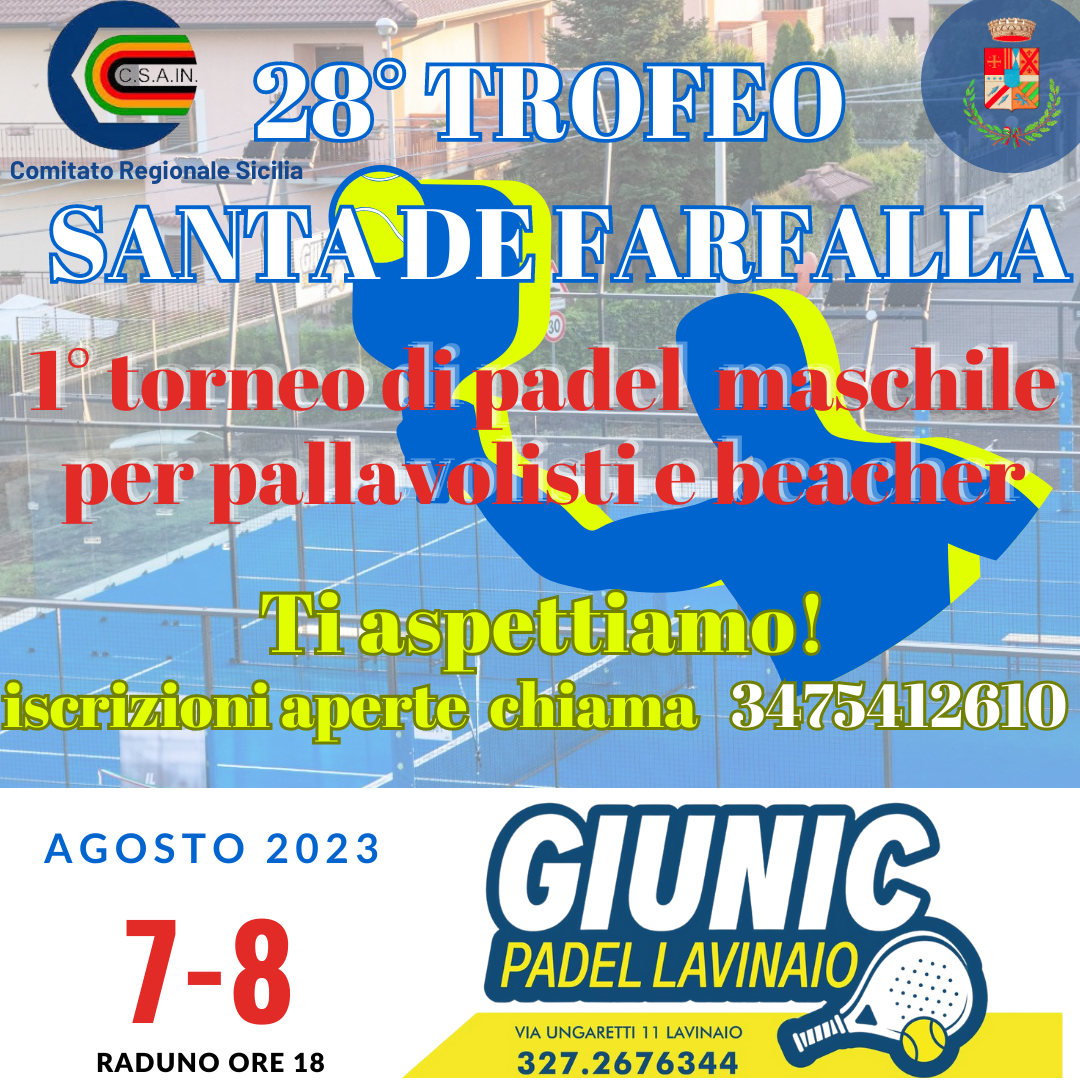 Aci Sant’Antonio, 28° Trofeo Santa de Farfalla
