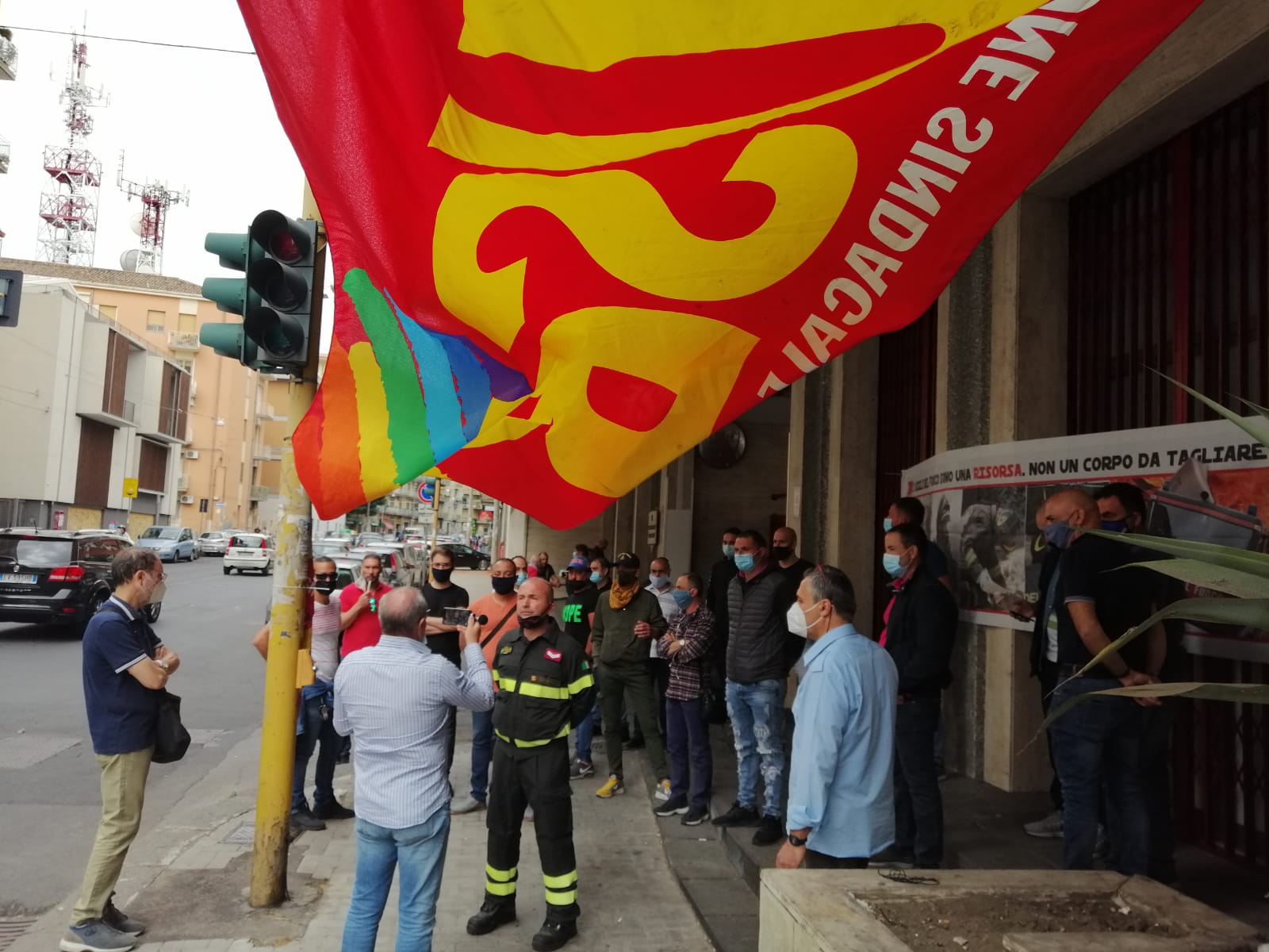 Catania, ieri lo sciopero provinciale USB Vvf