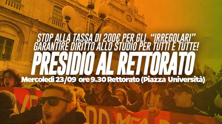 8F7704C5-DD5A-4350-94D4-07DB7D205C25 Università di Catania: la tassa per i fuori corso anticipata ad ottobre. Oggi presidio studentesco al Rettorato