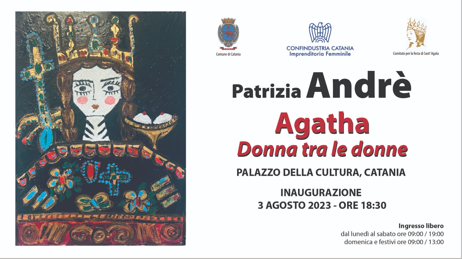 AGATA-DONNA-TRA-LE-DONNE-3.8.23 Celebrazioni Agatine, Confindustria Catania: “Agata, donna tra le donne”