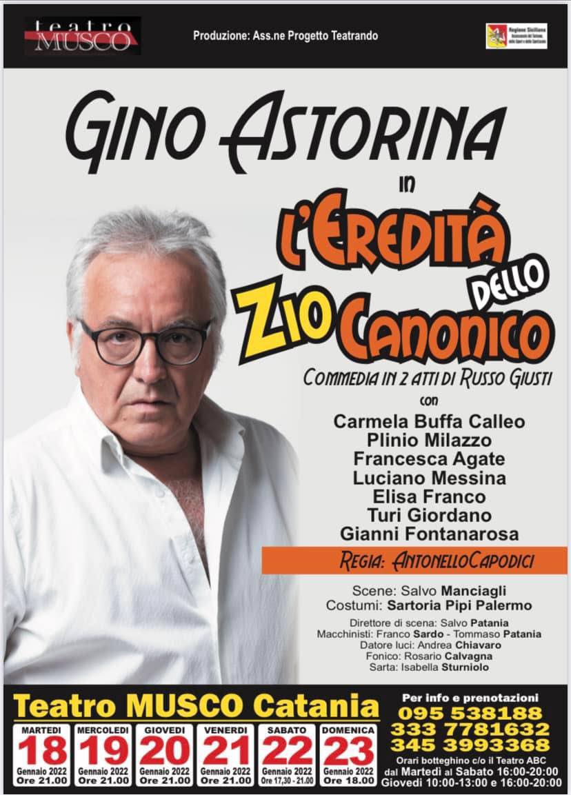 Astorina-due “L’eredità dello zio canonico”, classico modernizzato del teatro siciliano