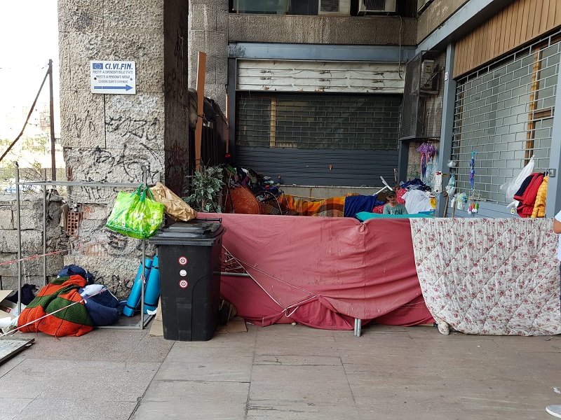 Corso Sicilia, rimossa una baraccopoli abusiva in piazza della Repubblica