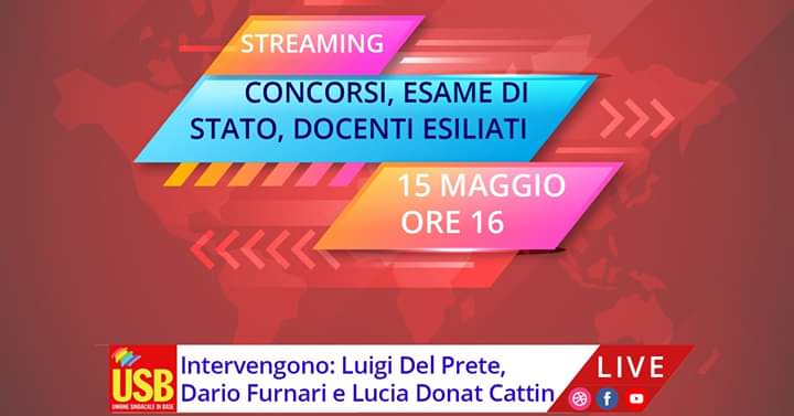 D5034821-BE68-40C0-9BA7-42ECD61723B9 Oggi giornata di mobilitazione di USB Scuola. Dalle ore 16 assemblea streaming