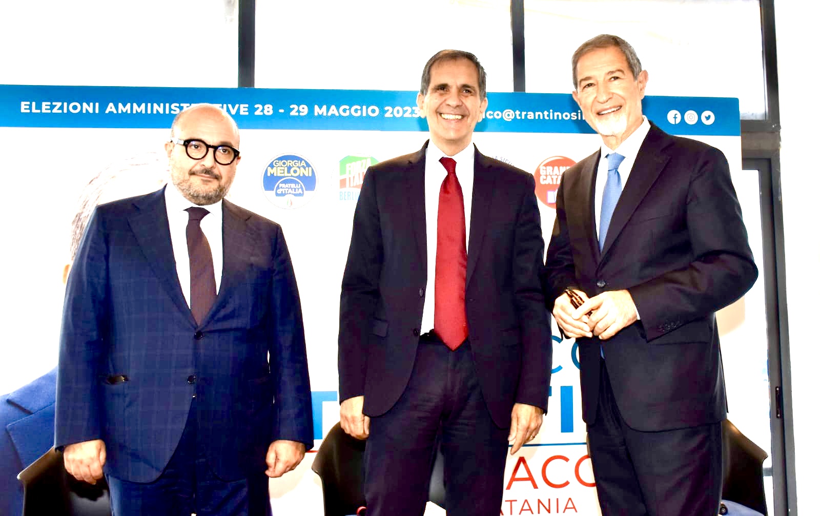 Il Ministro della Cultura Sangiuliano a fianco del candidato Trantino: “Sono a disposizione già da domani mattina”