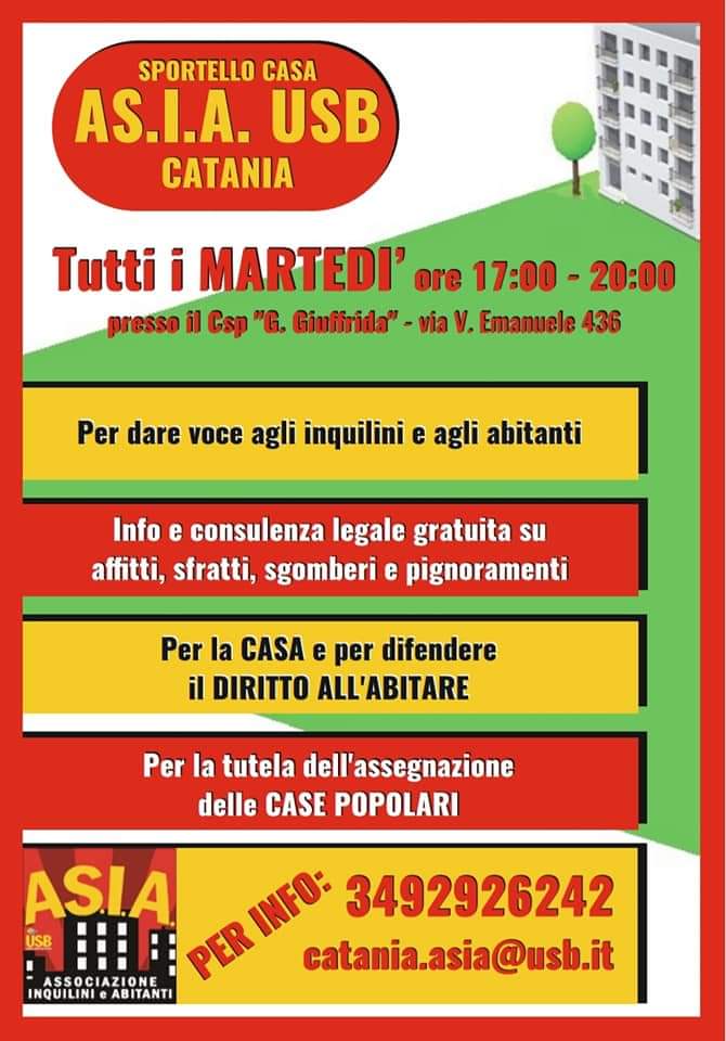 FB_IMG_1596529317809 Catania. Lo Sportello Casa ASIA USB non va in ferie