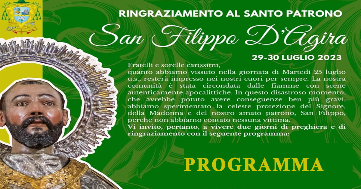 Facebook_copertina_Ringraziamento-Aci-San-Filippo-luglio-2023 Aci San Filippo, il vasto incendio non ha fatto vittime: ringraziamento al Santo Patrono