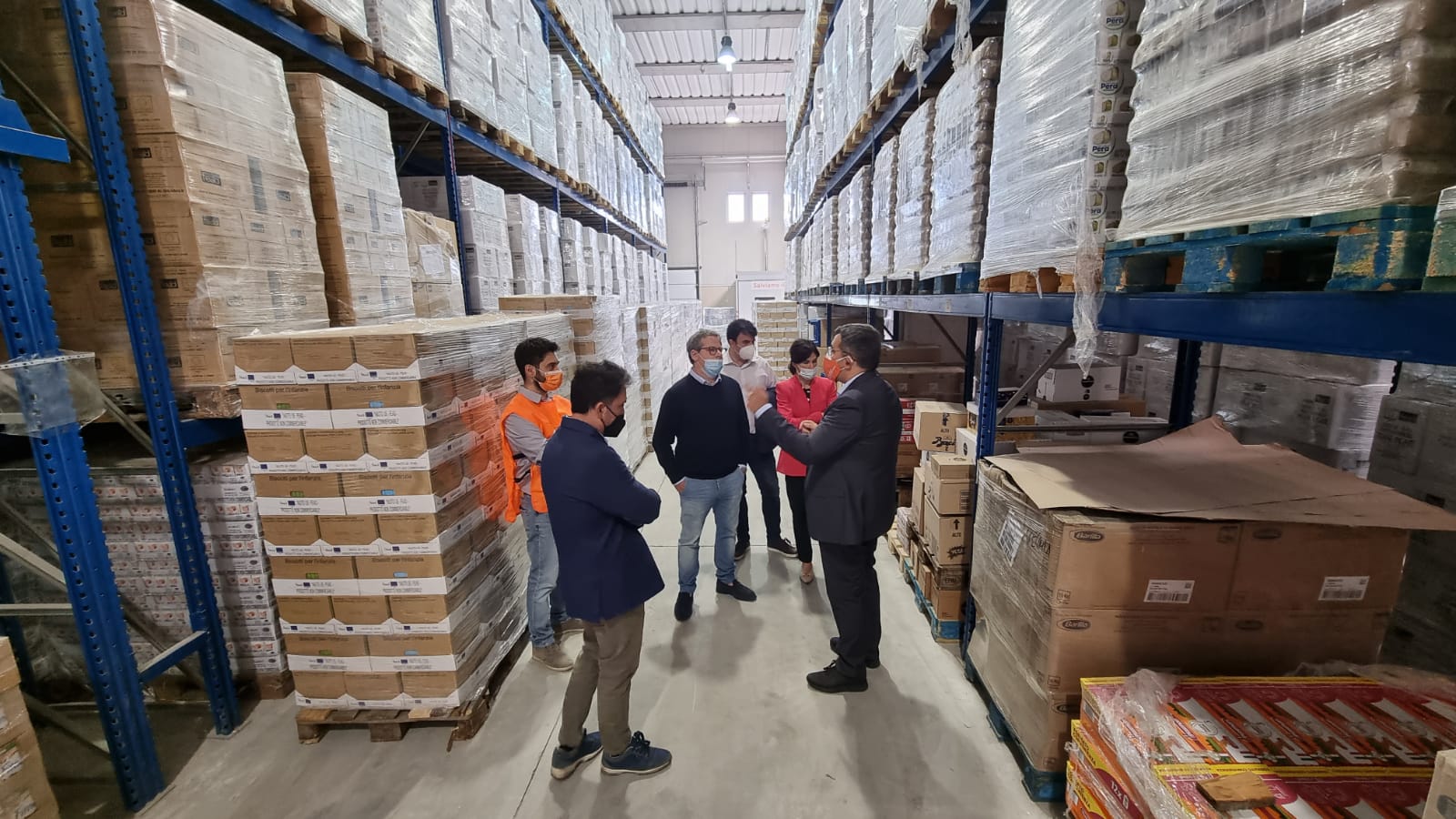 Il presidente dell’ARS, Gianfranco Miccichè in visita al Banco Alimentare della Sicilia