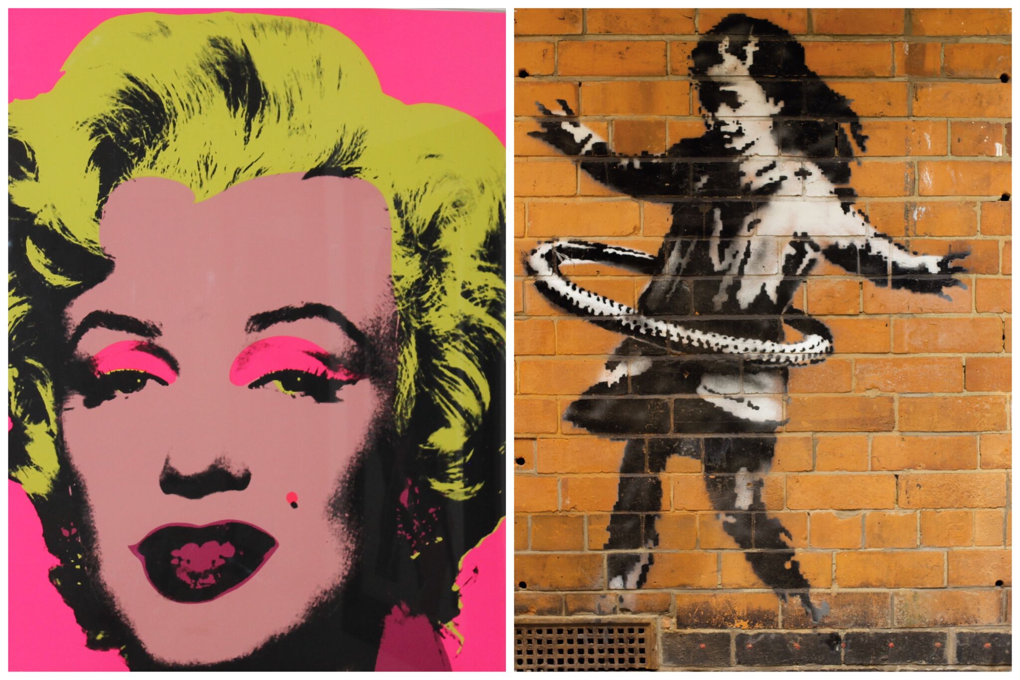 Mostra Cultura, apre la mostra dei due geni dell’arte contemporanea Warhol e Banksy