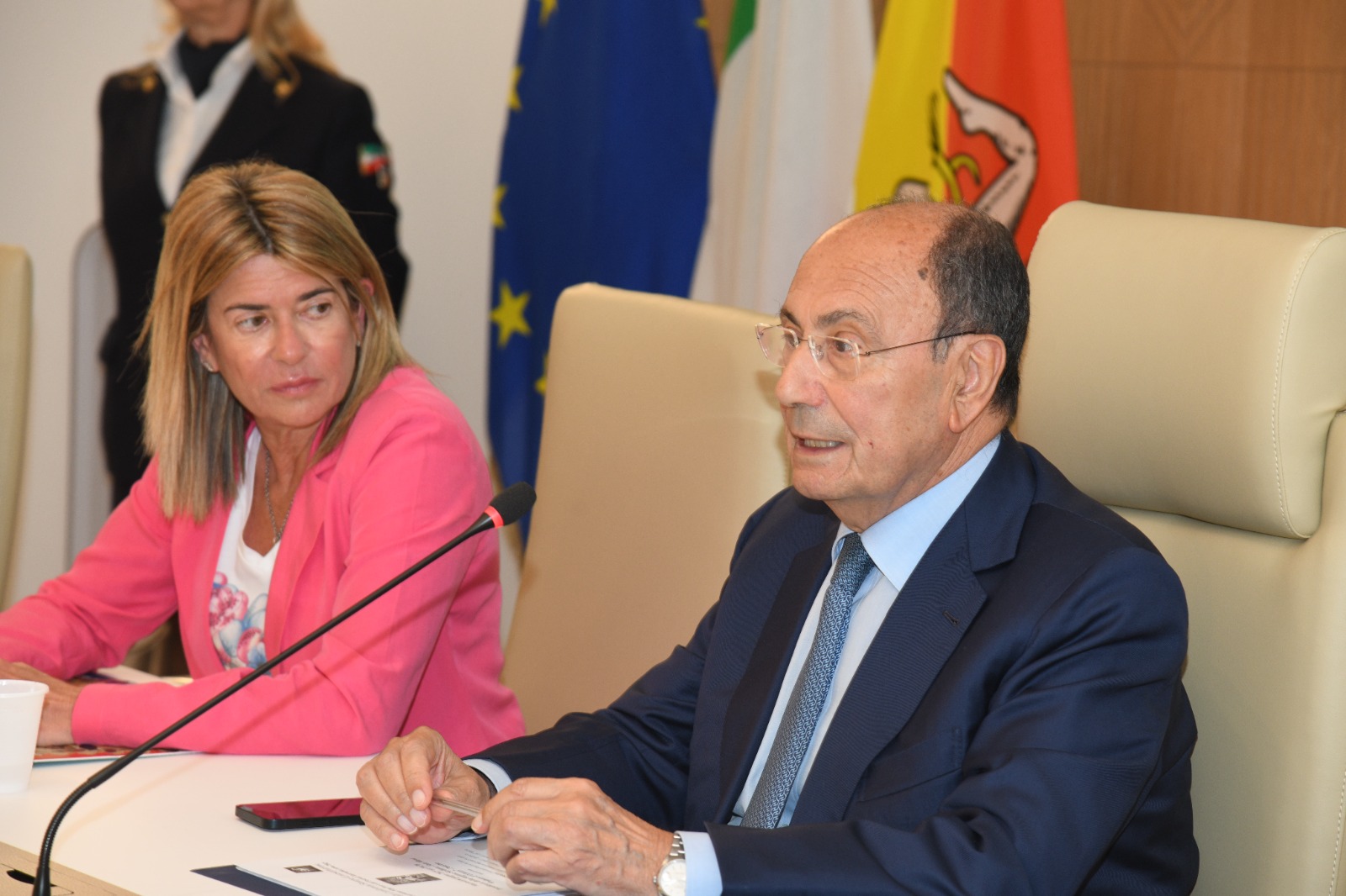 Presidente-Schifani-e-assessore-Amata-alla-Conferenza-stampa-Tff-e-Taoarte-2023 <strong>Taormina Film Festival e Taoarte 2023, Schifani: «Programmazione culturale di grandissima qualità»</strong>