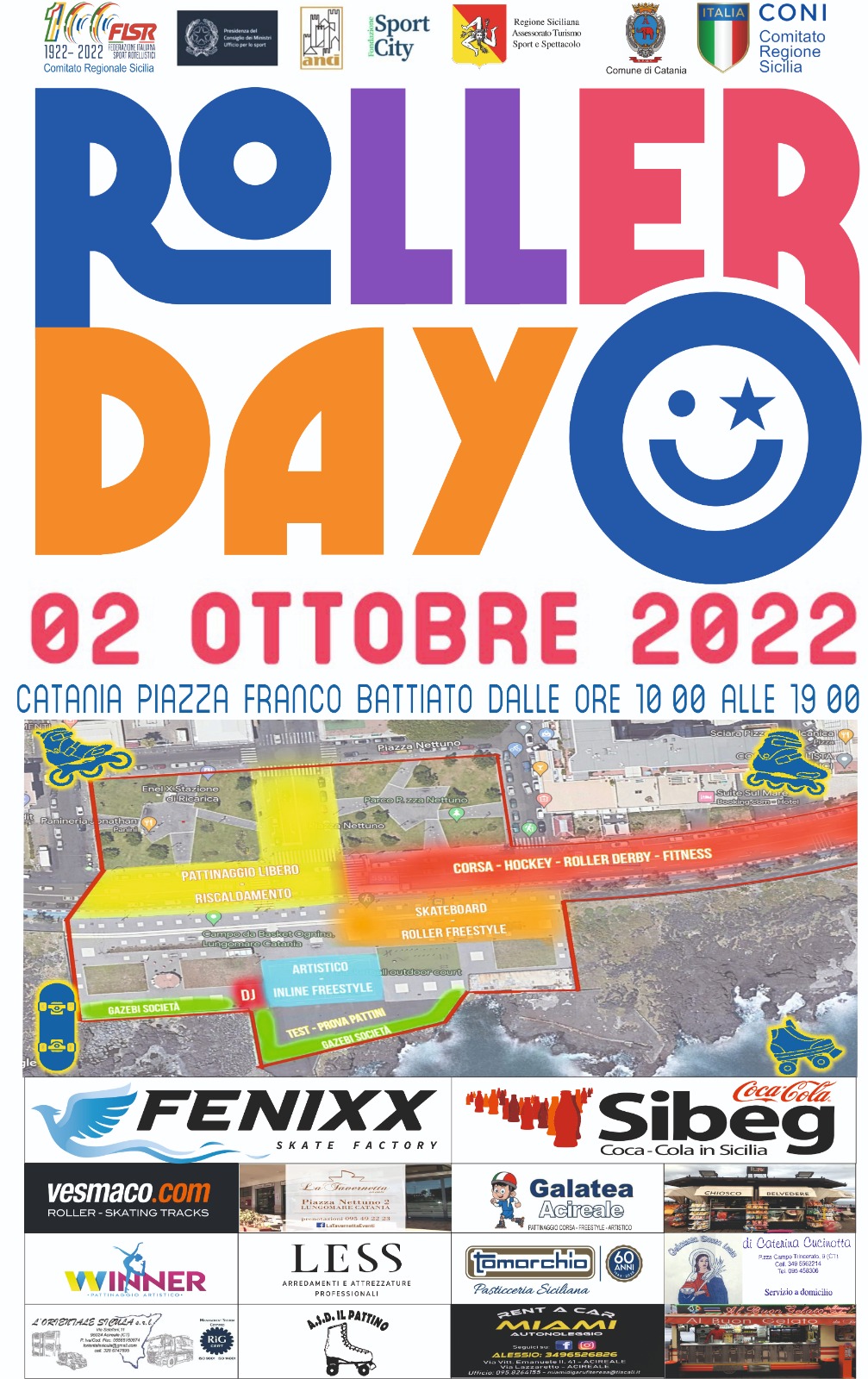 Domenica al lungomare di Catania il Roller Day