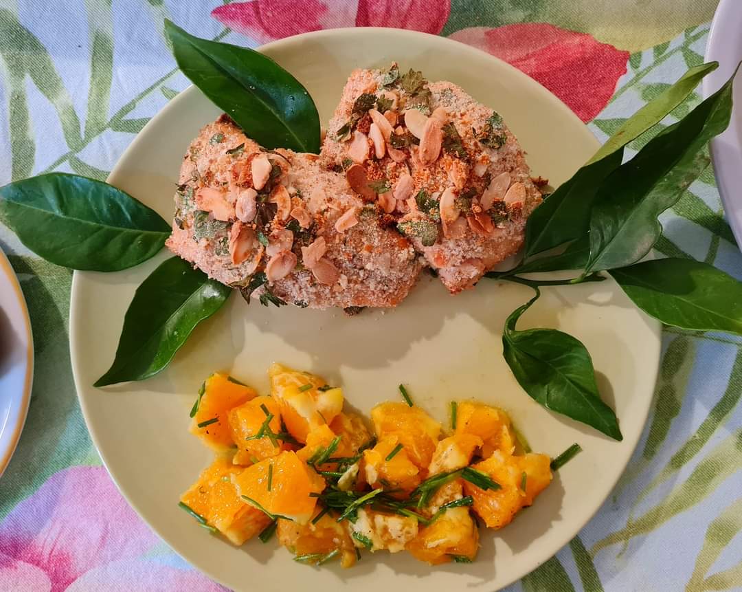 Salmone-in-crosta-alle-mandorle Un avvocato in cucina: Salmone in crosta di mandorle