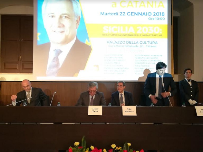Salvo-Pogliese-il-convegno-con-Tajani-e-Musumeci Salvo Pogliese, il convegno con Tajani e Musumeci: Infrastrutture nel 2030