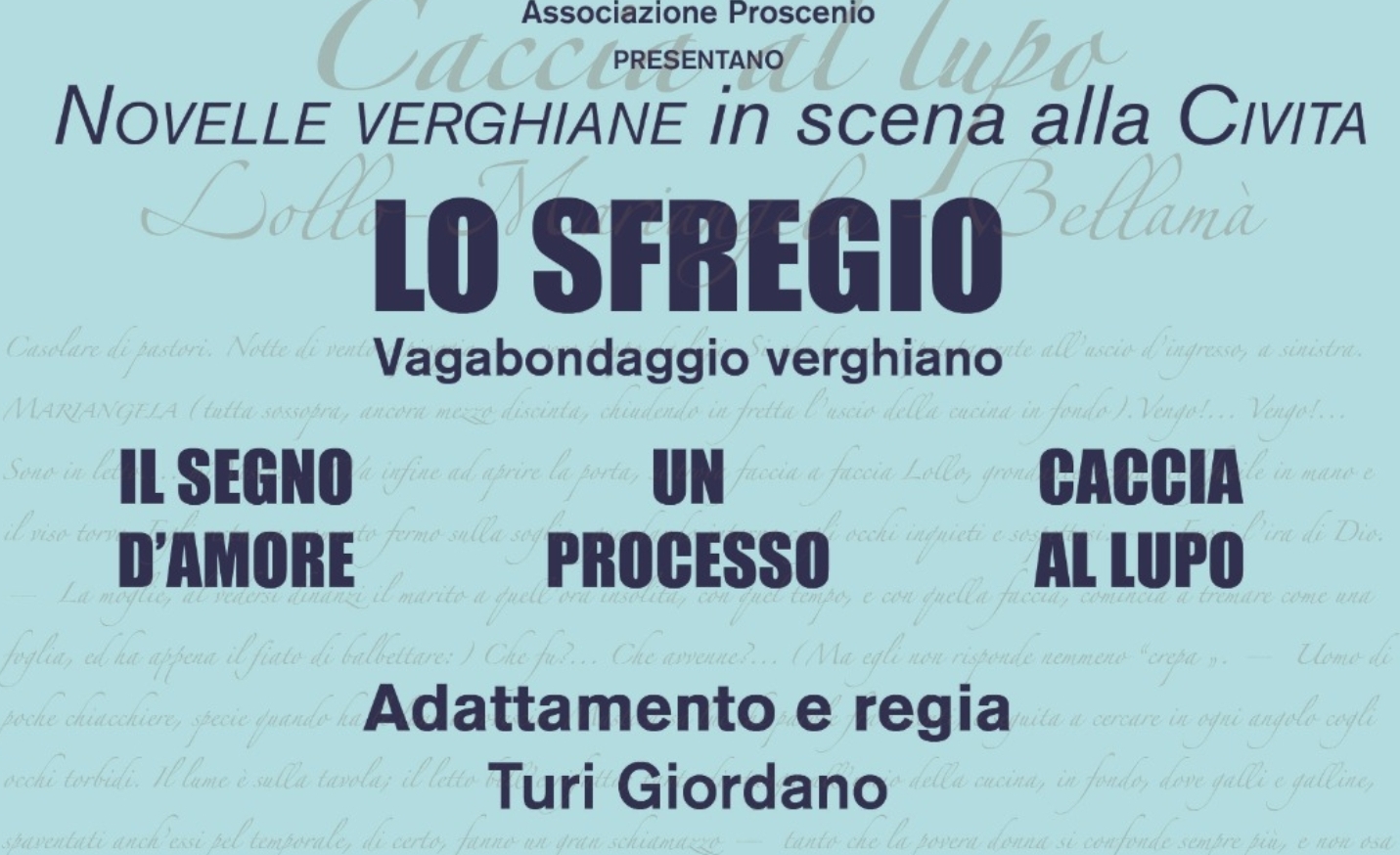 Catania, “Lo Sfregio”: novelle verghiane in scena alla Civita