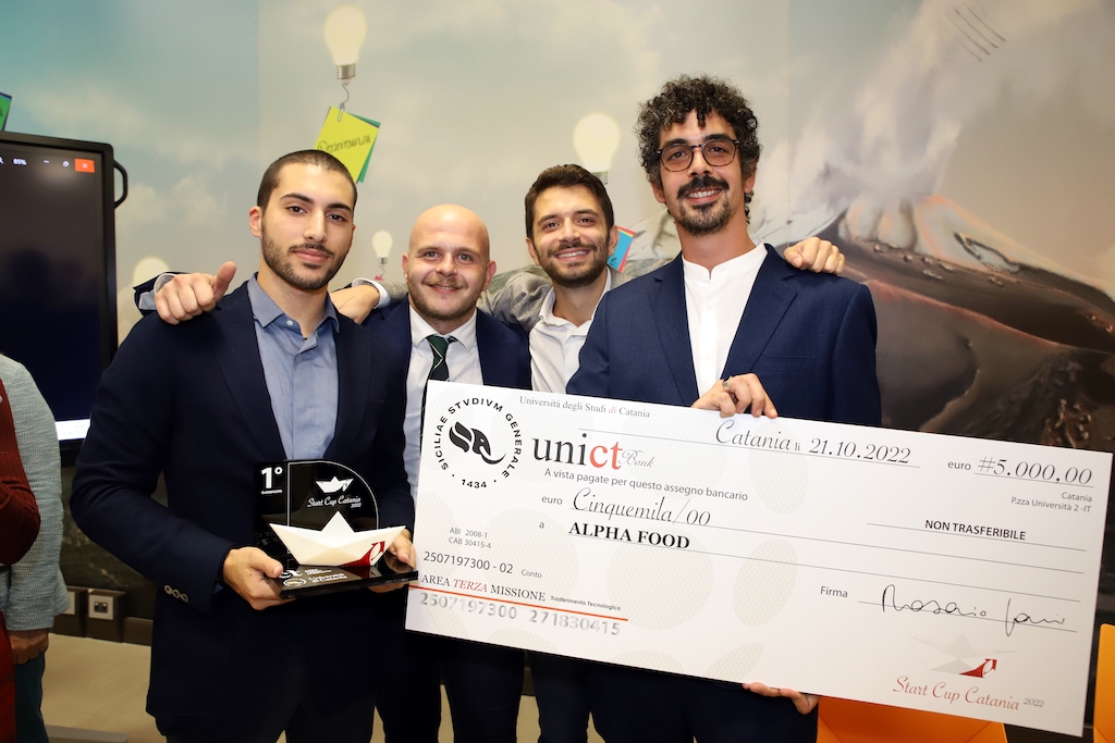 Start Cup Catania 2022: vince il progetto Alpha Food