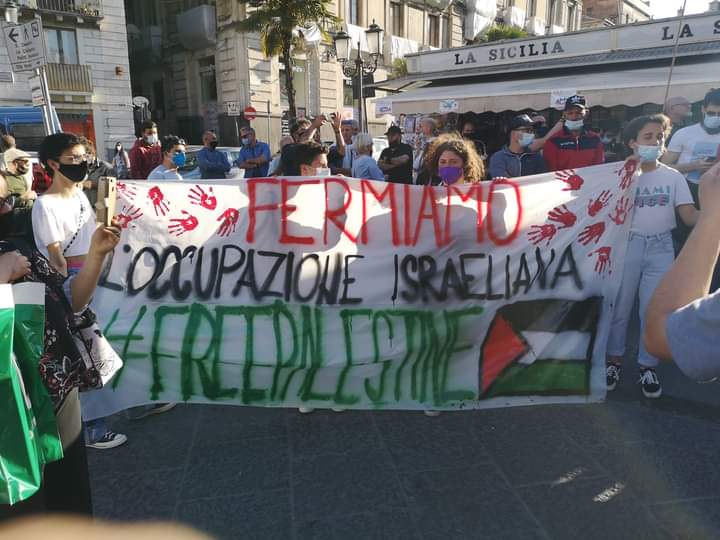 Una Catania “meticcia” in piazza Stesicoro per la Palestina