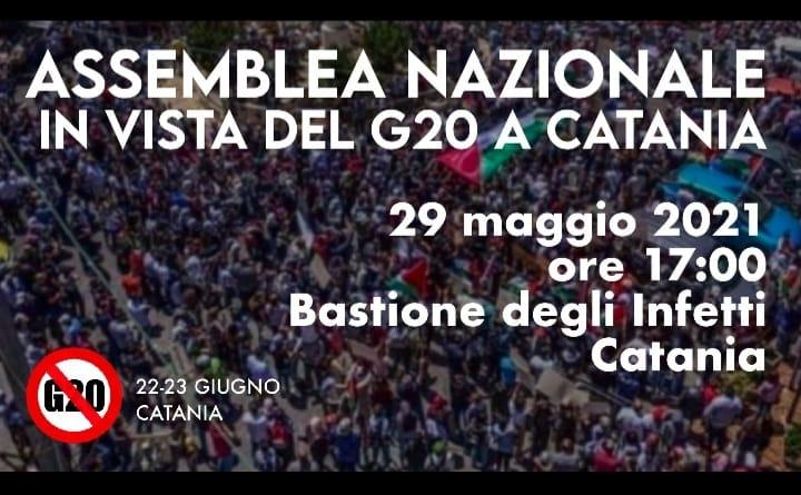 “NO G-20”, sabato a Catania Assemblea Nazionale