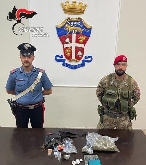 arresto-CC-N.O.-Paterno-e1696424523772 Biancavilla, da Ragusa a casa dei parenti con armi e droga: arrestato