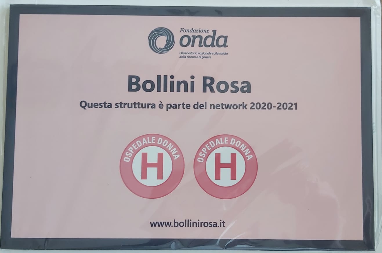 bollini-rosa Ospedale di Acireale al fianco della donne: assegnati, da Fondazione Onda, 2 Bollini Rosa