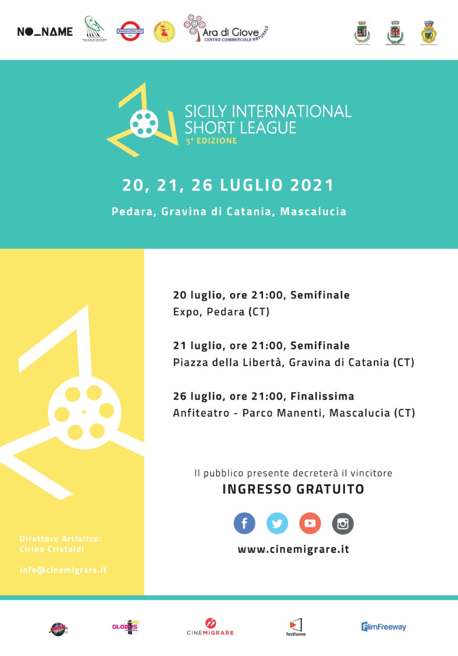 CineMigrare e Sicily Short League: attesa per la finalissima, tra gli ospiti Giuseppe Castiglia, Fabio Boga e Turi Giuffrida