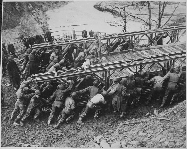 costruzione-di-un-ponte-Bailey-non-a-Leonforte Operation Husky: la commemorazione dei caduti a Leonforte