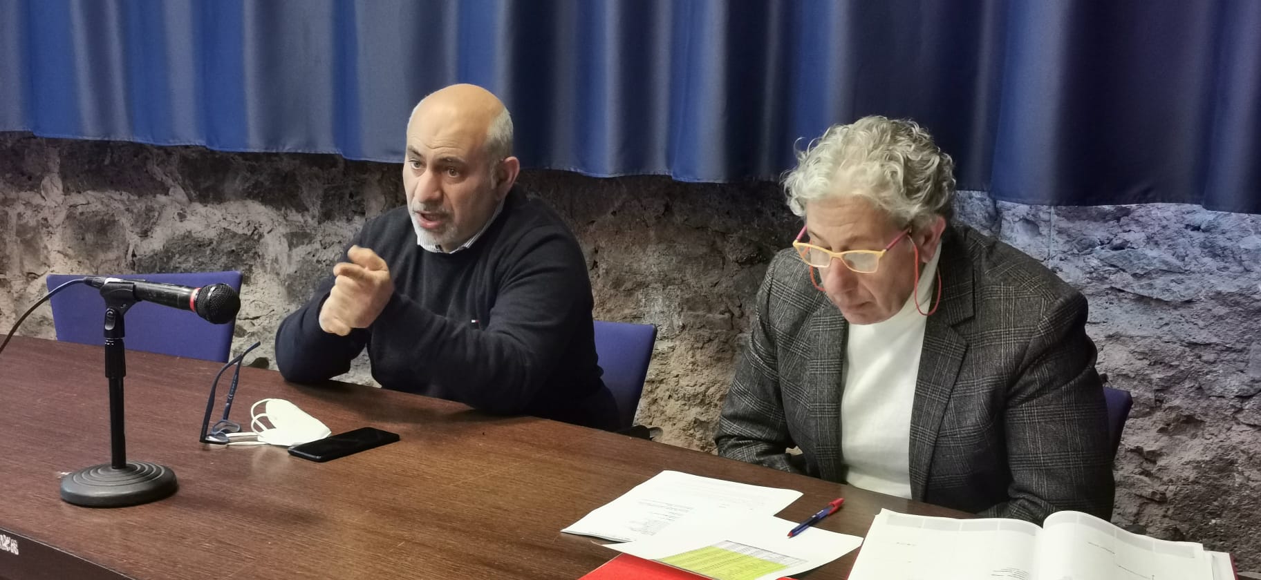 da-sx-presidente-Laudani-e-direttore-Caruso Rifiuti, Srr avverte che il conferimento dell’indifferenziato potrà diventare un salasso