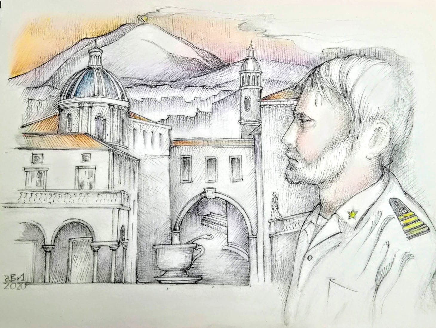 disegno-il-comandante-Ulisse Catania e la catanesità in ventiquattro racconti