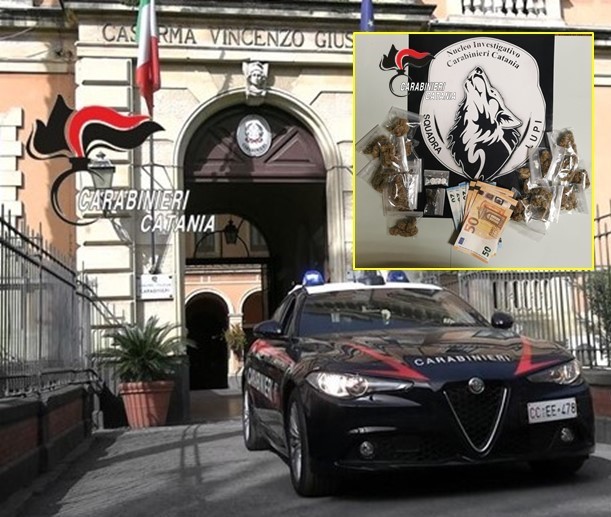 Catania, arrestato pusher a domicilio e denunciato il complice minorenne