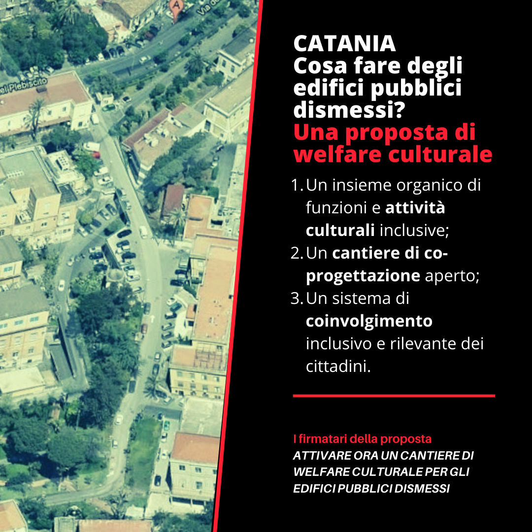 Catania, edifici e aree dismesse: 36 associazioni vogliono il welfare culturale