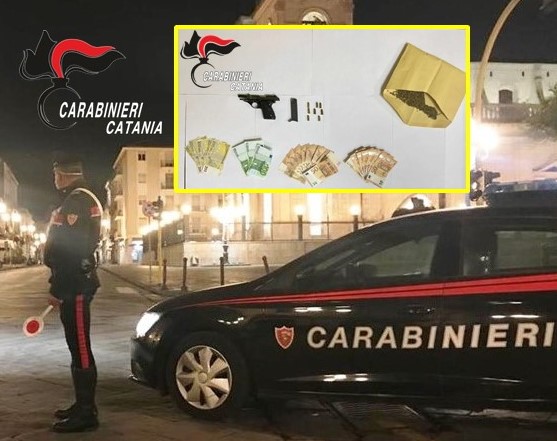 Giarre, in casa teneva droga e una pistola