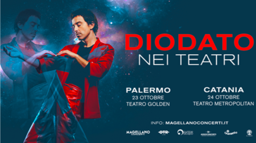 DIODATO Nei Teatri: 23 ottobre Palermo/ 24 ottobre Catania