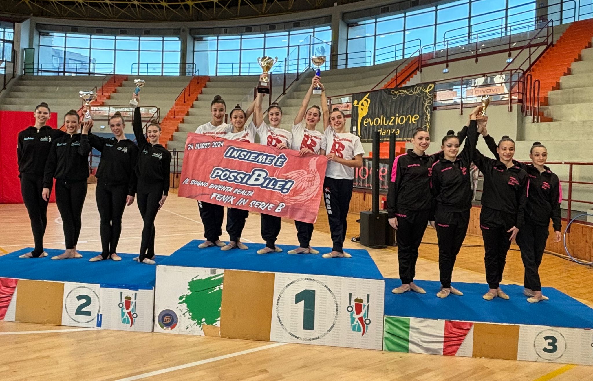 Fenix Ginnastica in serie B di Ritmica