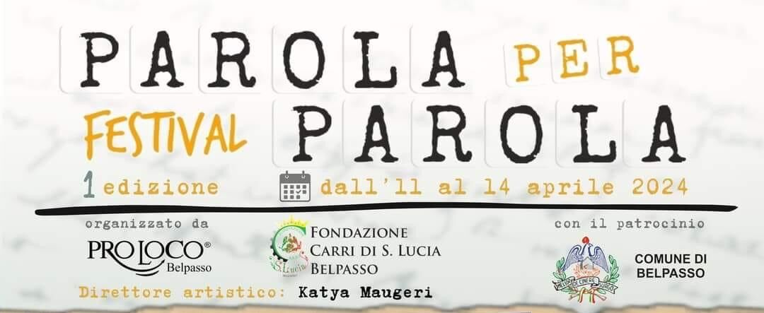 Belpasso, 1° edizione del Festival Letterario “Parola per Parola”