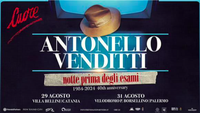 Venditti Venditti celebra il 40ennale del suo album “Cuore”