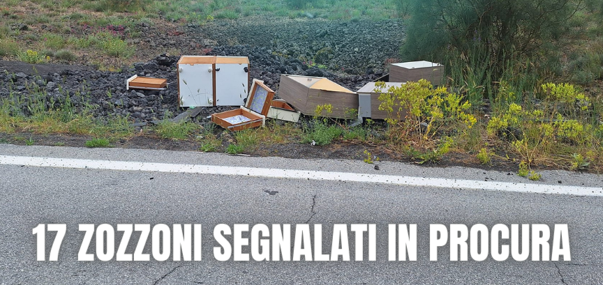 NON SI FA (1) Belpasso, 17 zozzoni segnalati alla Procura