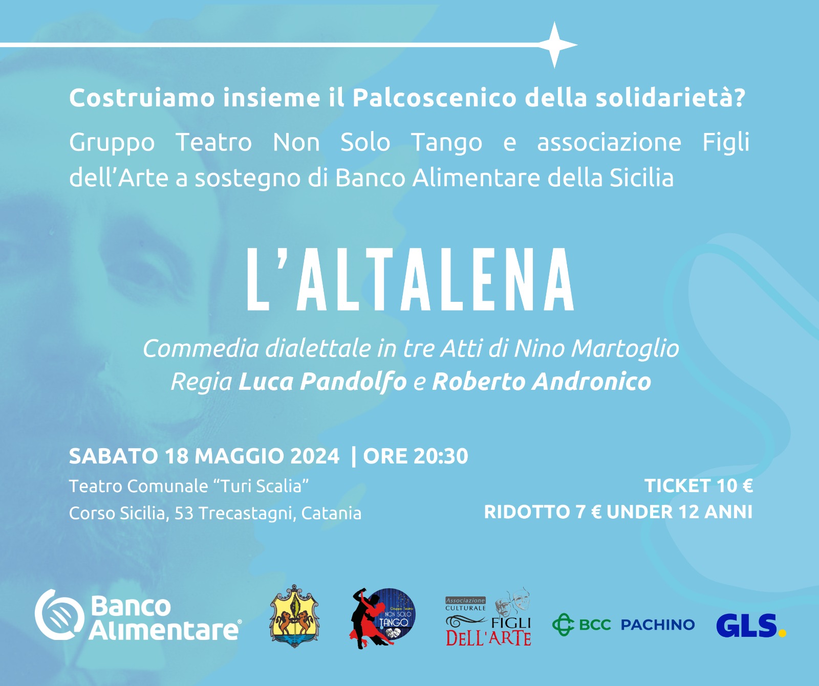 Teatro e solidarietà: “L’altalena” per il Banco Alimentare