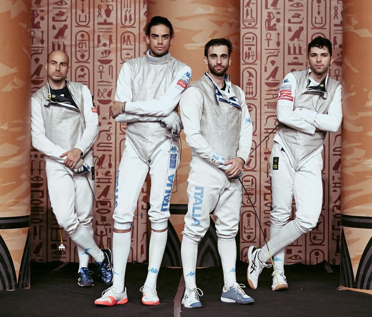 squadra di fioretto nazionale con Daniele Garozzo