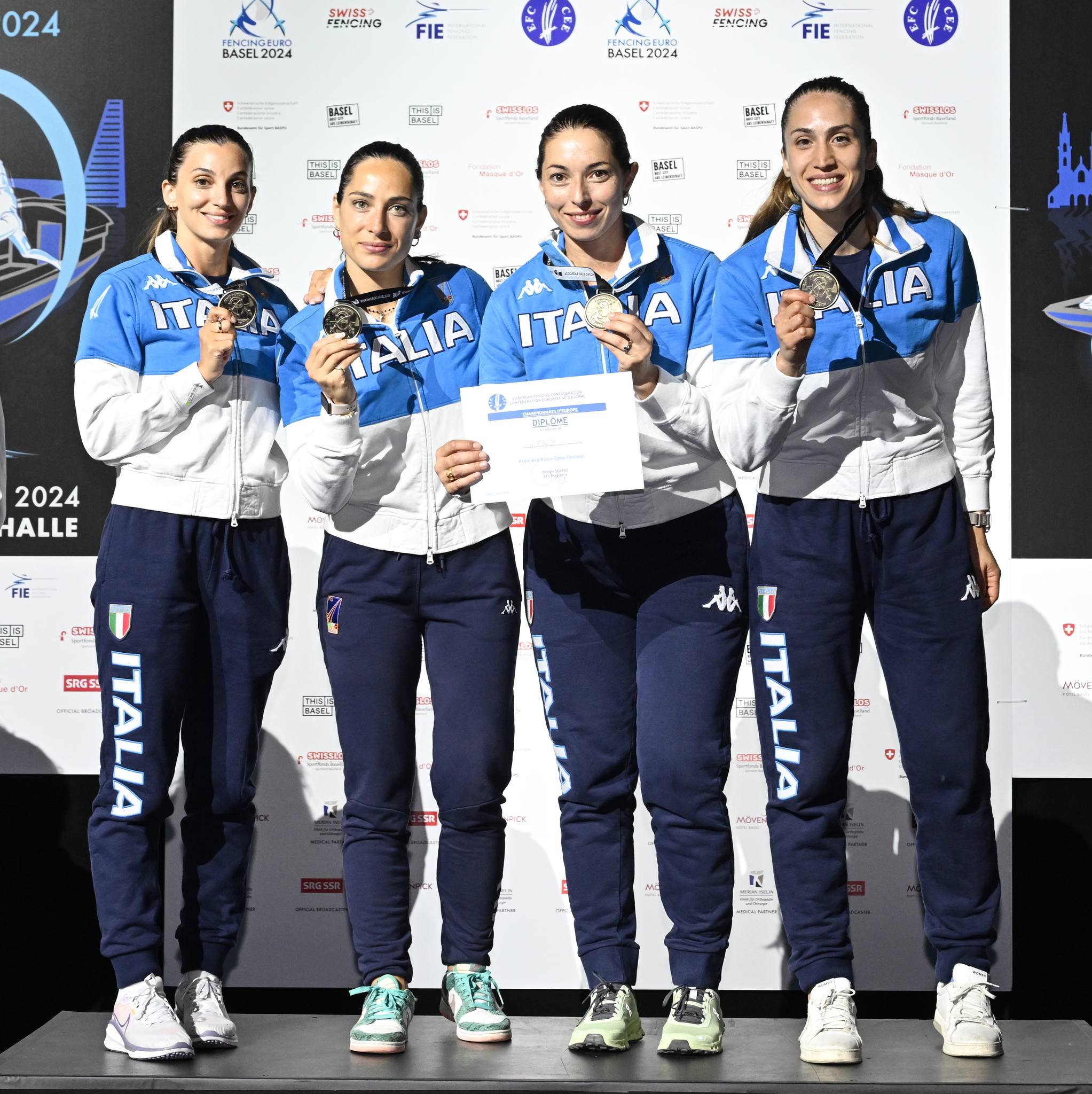 spada femminile di spada oro europeo Basile 2024