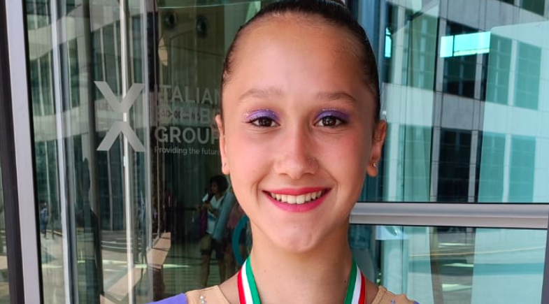 Graziana Amenta vince l’oro nel cerchio della ginnastica ritmica