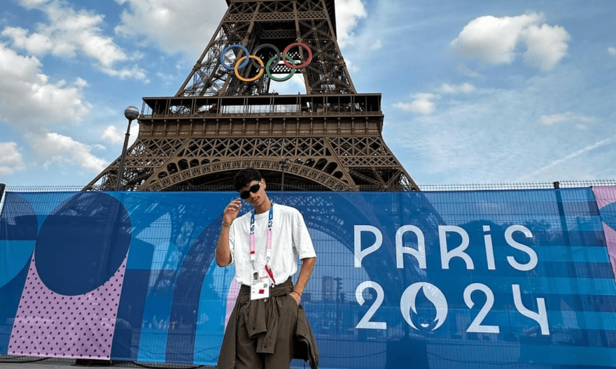 Gabrierle Ricca Belpasso alle cerimonie olimpiche di Parigi Gabriele Ricca