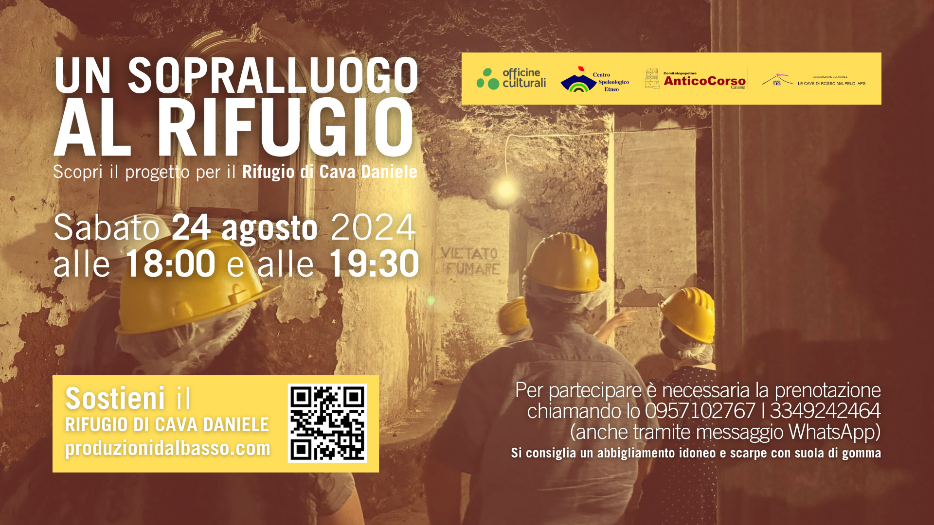 Crowdfunding: “Un sopralluogo al Rifugio” di Cava Daniele