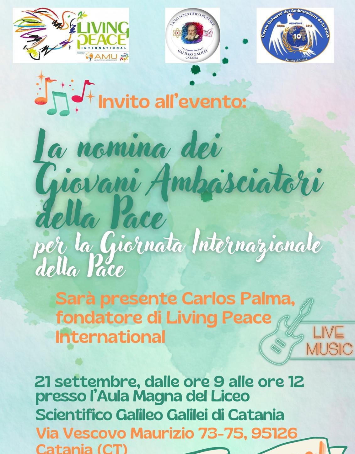 AMBASCIATORI PACE Coltiviamo la pace