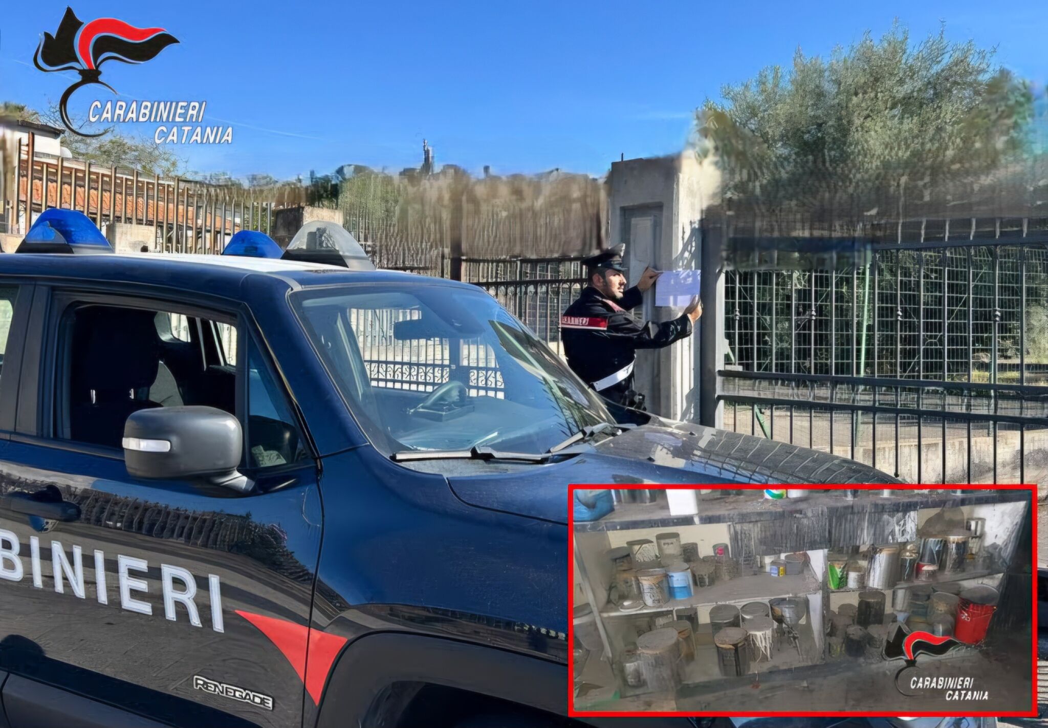 BIANCAVILLA A Biancavilla scoperta una carrozzeria abusiva