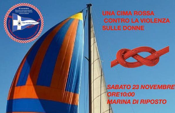 violenza “Una cima rossa contro la violenza sulle donne”