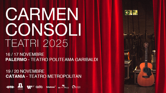 carmen consoli Carmen Consoli nei teatri Politeama e Metropolitan
