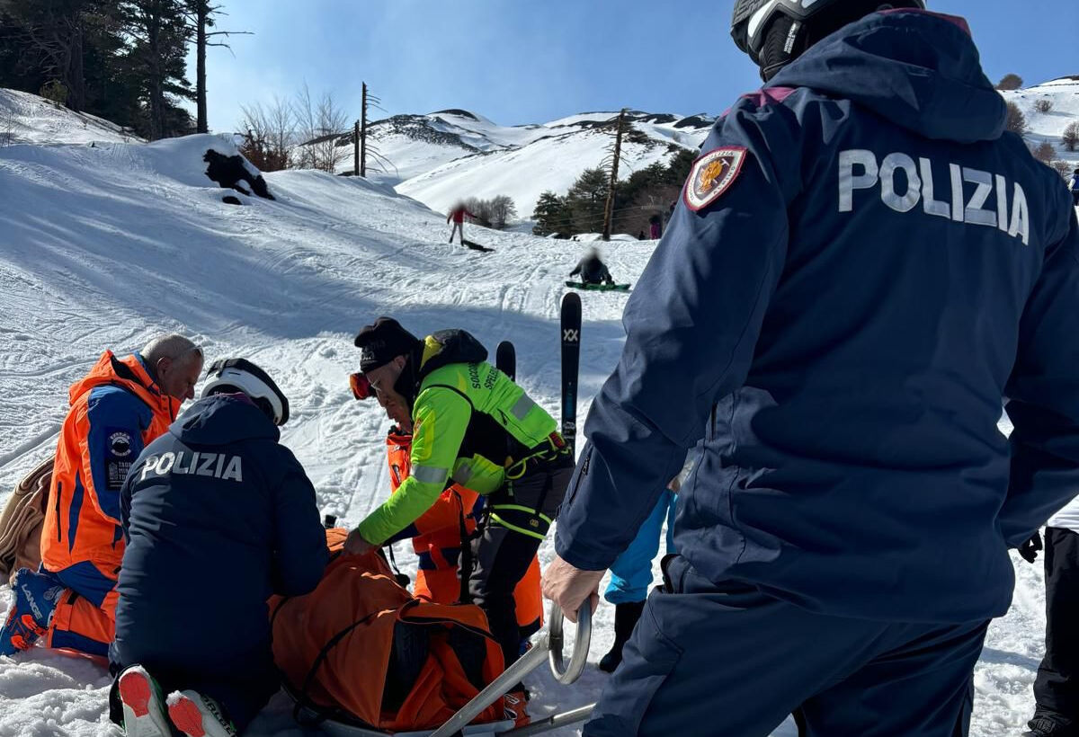Etna Nord, Polizia soccorre 8 persone sulle piste da sci