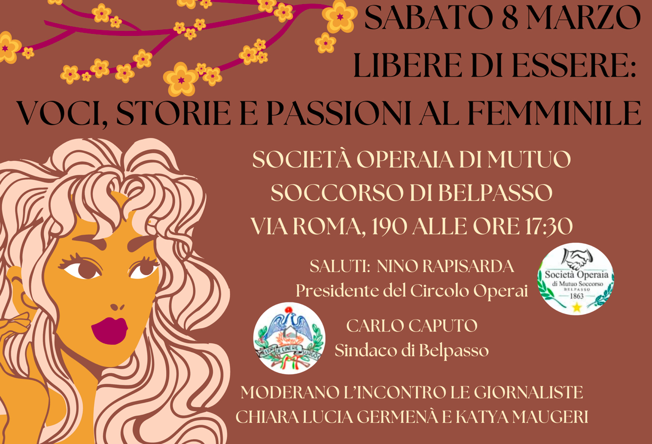 Libere di essere Circolo Operai Belpasso, l’8 marzo “Libere di essere”
