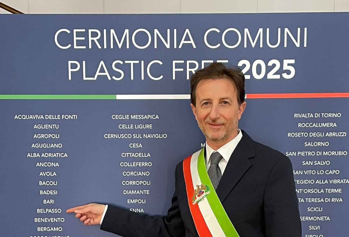 Plastic Free Belpasso Al Comune di Belpasso il premio Plastic Free per il secondo anno di fila