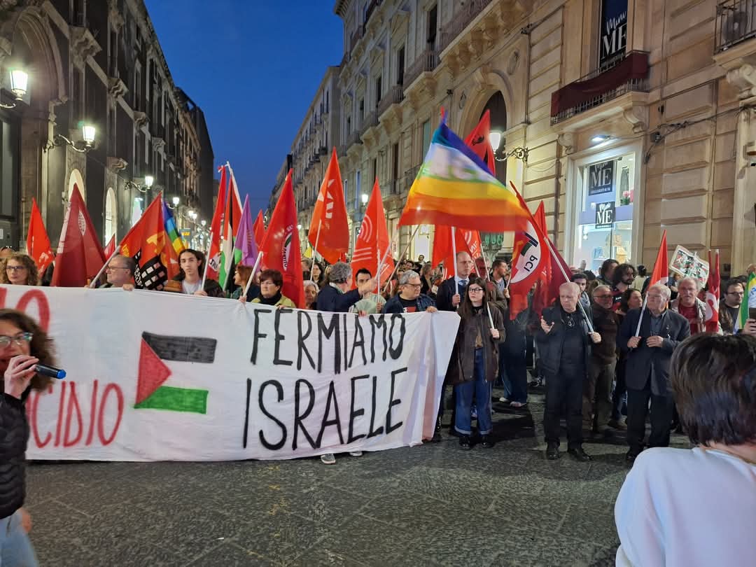 palestina Catania dice no alla corsa al riarmo – VIDEO