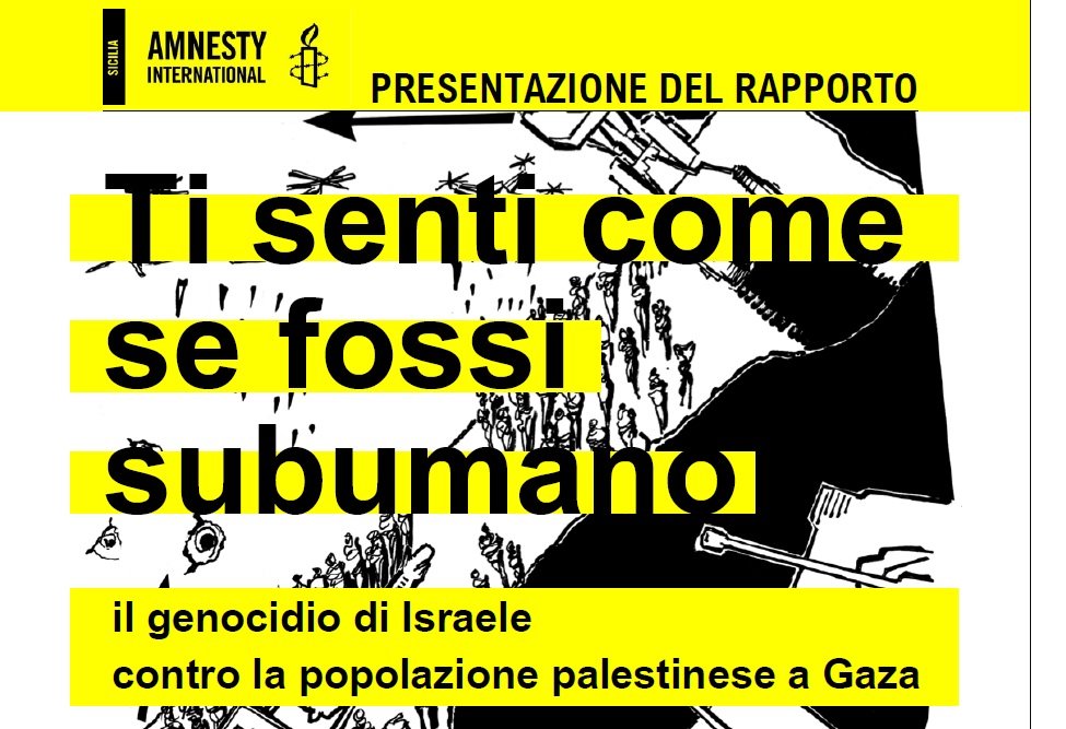 report Amnesty international Numeri (crescenti) della striscia di Gaza nel report di Amnesty international